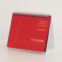 포카 콜렉트북 포토카드 폴라로이드 세우는 앨범 연예인사진, 브라이트 레드 Bright red