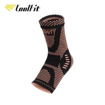 발목보조기 발목 보호대 족하수 관절 재활 고정기 Coolfit 1pc 구리 중괄호 여성과 남성을위한 압축 슬리브 지원 족저 근막염 통증 완화 달리기 운동, 를 입력, m