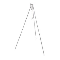 감성캠퍼 캠핑 삼각대 냄비걸이 스탠드 멀티 더치오븐 화로대, 실버, 1개