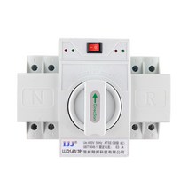 자동 절체기 캠핑카 카라반 인버터 이중전원 양방향 접지 스위치, 63A 1P+N, 1P+N