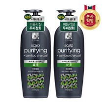 LG생활건강 엘라스틴 대나무 숯 두피정화 샴푸 680ml x 2개, ES 대나무 숯 두피정화 샴푸 680ml