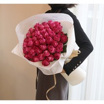 바시움아뜰리에 장미 50송이 100송이 꽃다발 프로포즈 생화 장미 꽃배달, 자나장미100송이, 목요일