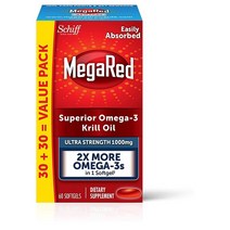 Megared Schiff MegaRed 쉬프 메가레드 오메가3 크릴오일 1000mg 60소프트젤, 이미지참조, 1세트