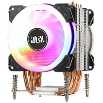 cpu 쿨러 led 팬 90mm 6 히트 파이프 hi q 좁은 ilm 9455cm 소켓 lga 2011 서버 마더보드 discoun supermicro x9qri f 등, (오로라 램프)2팬, 4핀 좁은 필름