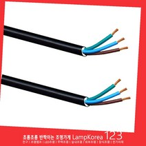 VCTF 1.5mm X 3C 1M-단위 절단판매 110g 충진형 전기선 케이블선 작업선