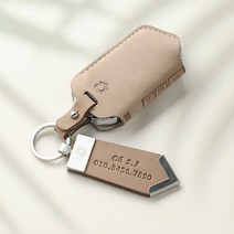 스토닉 모하비 더마스터 키케이스 가죽 차키케이스, 블랙, 누키노블 K-04
