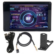 휴대용모니터 포터블모니터 듀얼 미니 TV LCD HD pc 모니터 듀얼 usb 보조 3, 콤보