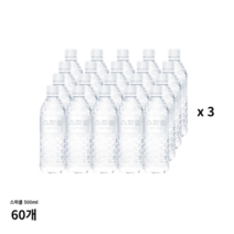 무라벨 스파클 생수 500ml 60개(20개x3), 스파클생수 500mL 60병