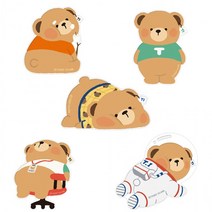 테디아일랜드 뚠뚠곰톡 정품 그립거치대 홀더 스마트톡, 빈티지 톡_그레이