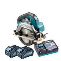 마끼다 HS002GZ 충전원형톱 베어툴 40V 본체사양 165mm 충전톱 몸체만 HS002GD201 HS002GM201 배터리 2개 세트 6인치 충전스킬 BL모터, HS002GM201(4.0AH)