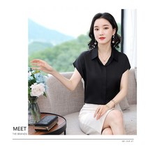 MOSAIRATION여성 찰랑 반팔 베이직셔츠 남방
