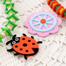 민화샵 EVA 목걸이 만들기 패키지 1088016, 분홍꽃