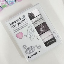 아이돌 포카 굿즈 포토 카드 ins 귀여운 네 그리드 사진 앨범 스타 필름 수집 도서 저장 홀더 kpop 폴라로이드 앨범 편지지 77, 하얀