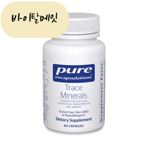 바이탈메잇 Pure 퓨어 트레이스 미네랄 Trace Minerals 60정, 1개, 60개