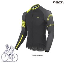 MCN 라이더블랙 긴팔저지 자전거의류 라이딩복