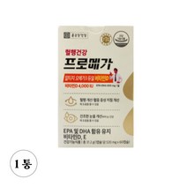 혈행건강 프로메가 알티지오메가3 듀얼 비타민d 장용성 캡슐 오매가3 작은알 냄새 어취 비린내 없는 안나는 먹기편한 부모님 노인 성인 어른, 1박스, 60캡슐