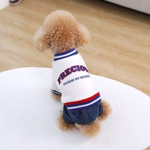 슈나우저 의류 소형견 환절기 산책룩 비숑 시바견, 옐로우 후드 벨벳