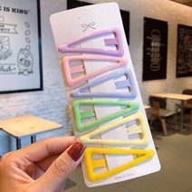 [핀업버터] 망고젤리 머리핀 6타입(6P) 왕 똑딱핀 앞머리 옆머리 핀 헤어핀