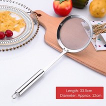 304 스테인레스 스틸 일본 냄비 필터 메쉬 여과기 수프 스키머 스푼 튀긴 음식 네트 스트레이너 오일 스킴 그리스 폼, 12cm