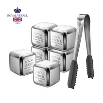 로얄버렐 스텐 아이스 큐브 6PCS 녹지 않는 얼음, 8pcs