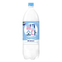 밀크소다 암바사 페트 음료, 1.5L, 2개