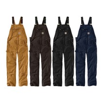 칼하트 빕 데님 남성 오버롤 멜빵바지 CT102776