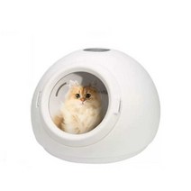펫드라이룸 강아지 고양이 애견드라이기 펫에어샤워, 기본 라운드형 (+고양이방석음이온오존소독)