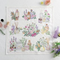 호비라호비레 프랑스자수 재료 KT-KF1322 아로마의 향기 [운화공방] 소품 꽃, 1개