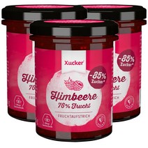 슈카 Xucker raspberry jam 독일 라즈베리 스프레드 잼 220g, 3팩