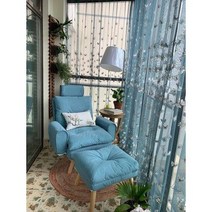 체어팩토리 명품의자 바르셀로나 게으름뱅이 소파 베란다 캐주얼 리클라이너 노르딕, 02 OY 우주 의자 옐로우+ 풋