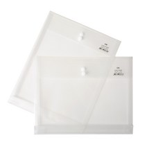 아톰 단추형 PP서류봉투A4 S(세로)형 FM107 투명 10개입/팩