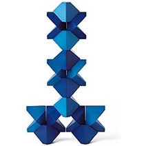 네프 naef Tawa Blue 원목교구 소근육발달 원목장난감, 네프 타와 건설 게임 블루, 디자인: 크리스티안 스큐어