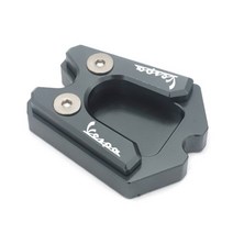 [해외]오토바이 cnc alunimun 킥스탠드 풋 사이드 스탠드 vespa gts gtv 3vie sprint lx 용 확장 패드 지원 플레이트 확대, 티탄