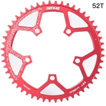 체인링 swtxo deckas 110bcd 로드 바이크 알루미늄 합금 shimano, 52t 체인링 레드