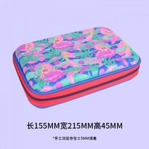 스미글 필통 smiggle4 스마일 창고정리 남녀공용프린트 하드케이스 학생 3D 캐릭터 문구함, 네이비 풀버전