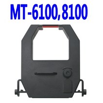 [고려OA] 출퇴근기록기 MT-6100 MT-8100 리본 카트리지, 흑/적(양색), 1개