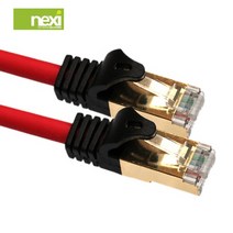 (NEXI) S-STP CAT.7 다이렉트 10G속도 랜케이블 30cm ~ 30m 연선구조 금도금쉴드플러그 이중차폐, 7m[NX160]