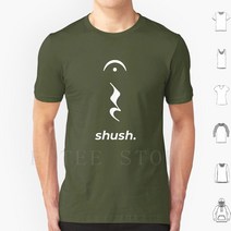 Shush 음악 휴식 로그인 T 셔츠 코튼 DIY 인쇄 음악 뮤지컬 기호 로그인 나머지 Fermata 참고 음악가 Shush 침묵 종료, 06 M-Tee-Moss Green, 07 4XL