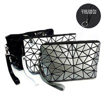 리빙그레이 큐브 다용도 화장품파우치 메이크업파우치 (클러치) (키링증정)