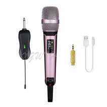 무선 마이크 UHF 녹음 가라오케 마이크 시스템 블랙 SKM9000 핸드 헬드 수신기 DJ 오디오 스튜디오 교회 스피커 전문, 03 Pink SKM9000