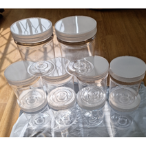 봄91 원형 투명스크류캡 밀폐용기 500ml, 110개