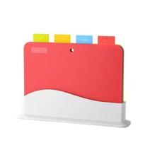 나무도마4Pcs/Set Kitchen Cutting Board Multifunctional Plastic Eco Friendly Chopping Accessories