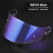 쇼에이 오픈페이스 티티앤코 헬멧 Glamster-레트로 크루즈 라떼 오토바이 헬멧 풀 페이스 안전모 레트로 라이딩 안전 장비, with Revo blue Visor, XXL, with Revo blue Visor
