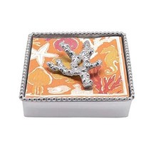 Mariposa 비즈 냅킨 박스 원 사이즈 실버