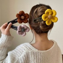 보석토핑 왕꽃머리핀 왕집게핀 소두인증 집게핀