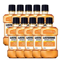 리스테린 내추럴 시트러스 구강쳥걸제, 250ml, 10개
