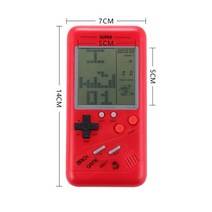 고전게임기 가정용오락기 가정용오락실게임기 Coolbaby 3.5 인치 lcd 레트로 클래식 어린 시절 휴대용 게임 플레이어 전자 게임 완구 게임 콘솔 내장 26 게임, 빨간색