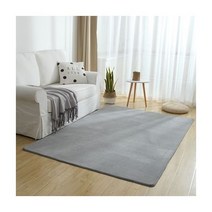Thicken Non slip 산호 벨벳 바닥 양털 깔개 매트 카펫 도어 물 흡수 소파 메모리 폼 침실 거실, 회색, 60x160cm
