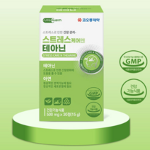 스트레스완화 수면부족 긴장완화 마음영양제 면역 비타민 아연 L-테아닌 3개월분, 3개