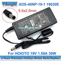 hoioto ads-40np-19-1용 정품 19v 1.58a ac 어댑터 1930e ads40np191 hp 23er 22ep 22er 디스플레이용 스위칭 어댑터 충전기